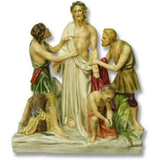 Full Color Stations of the Cross Statue Set Small for Church Display - Bella Statues