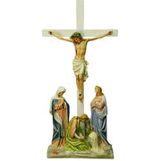 Full Color Stations of the Cross Statue Set Small for Church Display - Bella Statues