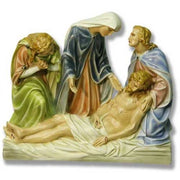 Full Color Stations of the Cross Statue Set Small for Church Display - Bella Statues