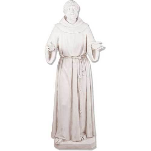 Lifesize Francis Assisi Pleading 64 Outdoor/Indoor Statue - Bella Statues