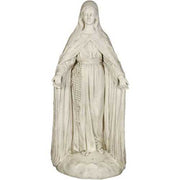 Lifesize Mary Of The Rosary with Lace 4 Outdoor/Indoor Statue - Bella Statues
