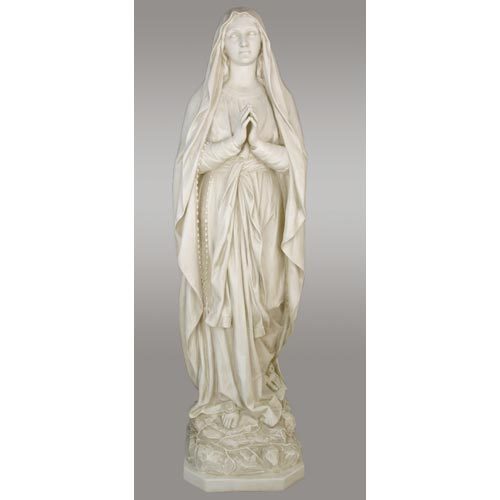 Lifesize Our Lady Of Lourdes 71" H Outdoor/Indoor Statue - Bella Statues