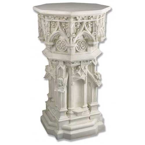 Lifesize Cathedral Pedestal 44 Outdoor/Indoor Statue - Bella Statues