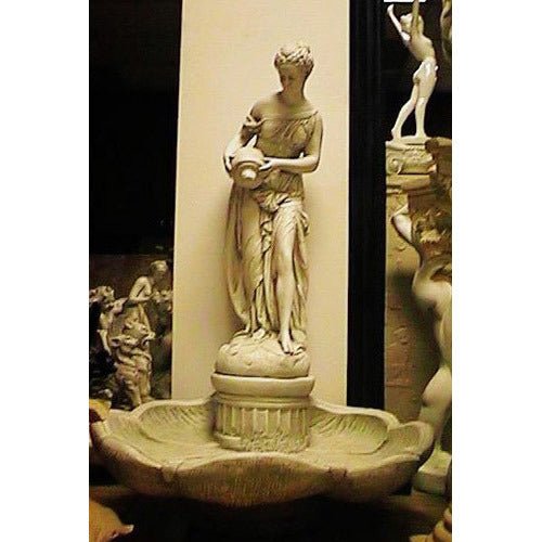 Lifesize Adrienne /Italian Shell Fount Outdoor/Indoor Statue - Bella Statues