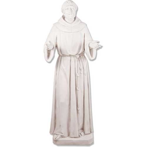 Lifesize Francis Assisi Pleading 64 Outdoor/Indoor Statue - Bella Statues