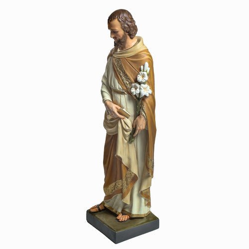 Custom Painted Lifesize Saint Joseph From Mont 43 Outdoor/Indoor Statue - Bella Statues