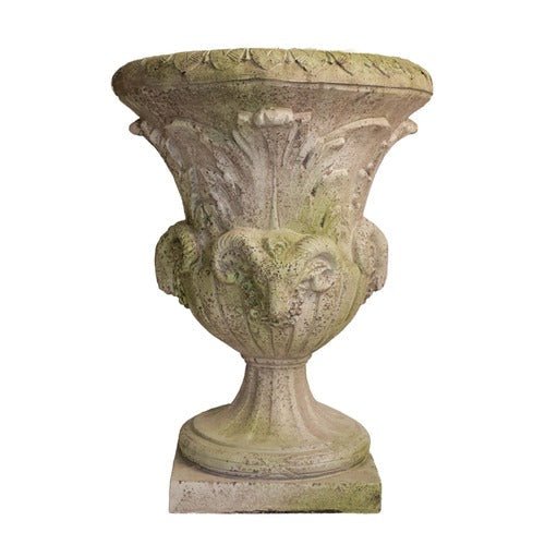 Four Headed Ram Pot Outdoor/Indoor Statue - Bella Statues