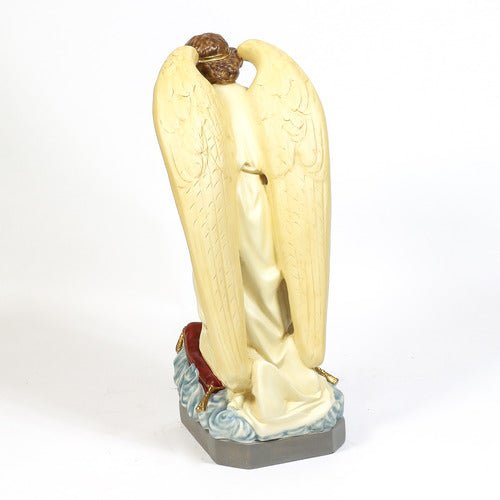 Custom Painted Angel Sorrow Kneeling Cross 27 Outdoor/Indoor Statue - Bella Statues