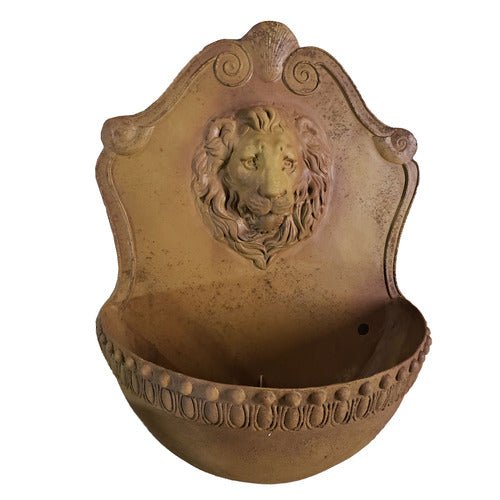 Lifesize Donatello Lion Wall Fountain Outdoor/Indoor Statue - Bella Statues