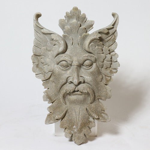 Long thin Stare Mask 12"h Outdoor/Indoor Statue - Bella Statues