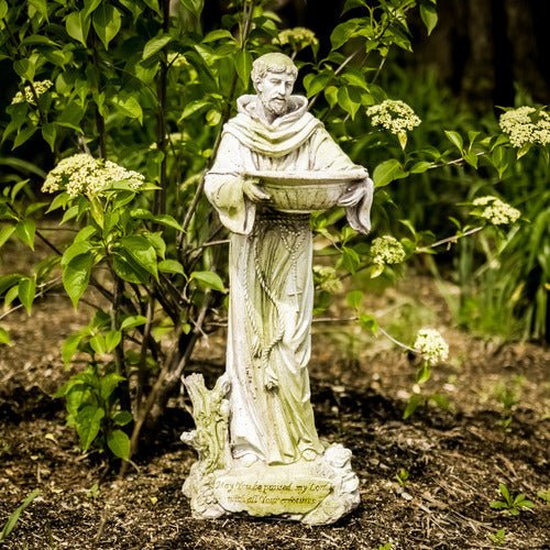 Saint Francis with Bowl Outdoor/Indoor Statue - Bella Statues