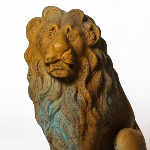 Sitting Lion Right 24 Outdoor/Indoor Statue - Bella Statues