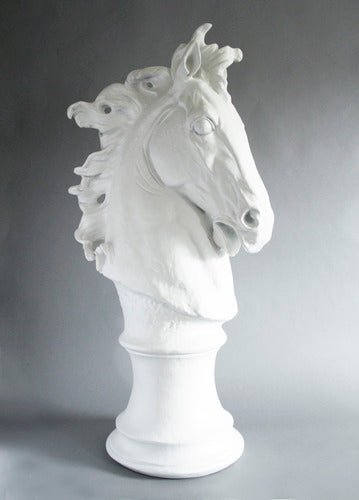 Lifesize Horse Head Dramatic 39 H Outdoor/Indoor Statue - Bella Statues