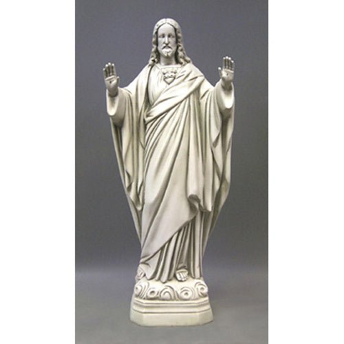 Custom Painted Christ Blessing Outdoor/Indoor Statue - Bella Statues