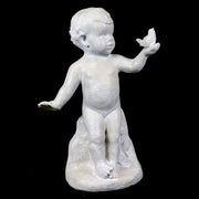 Nature's Child with Bird 21 H Outdoor/Indoor Statue - Bella Statues