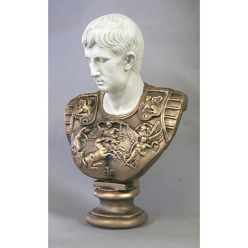 Caesar (Two Tone) Armor 24 Outdoor/Indoor Statue - Bella Statues
