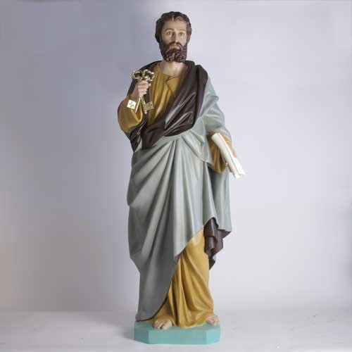 Custom Painted Lifesize Saint Peter 63" H Outdoor/Indoor Statue - Bella Statues