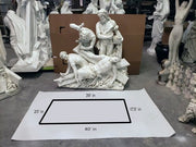 Lifesize Jesus Is Nailed To Cross Station 11 Outdoor/Indoor Statue - Bella Statues