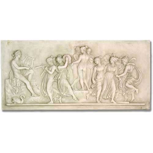 Lifesize Apollo & Muse 62 Wide Outdoor/Indoor Statue - Bella Statues