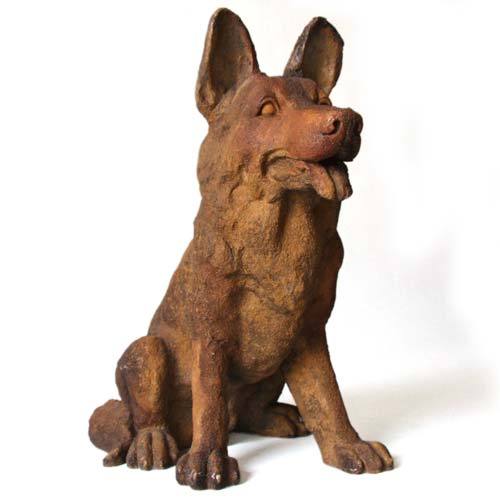 Little German Shepherd Outdoor/Indoor Statue - Bella Statues