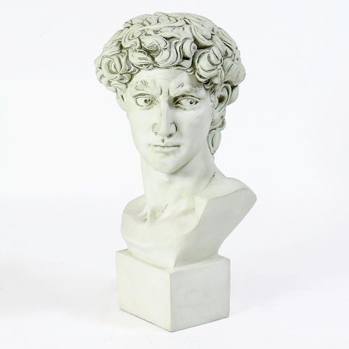 David Bust Medium 17 Outdoor/Indoor Statue - Bella Statues