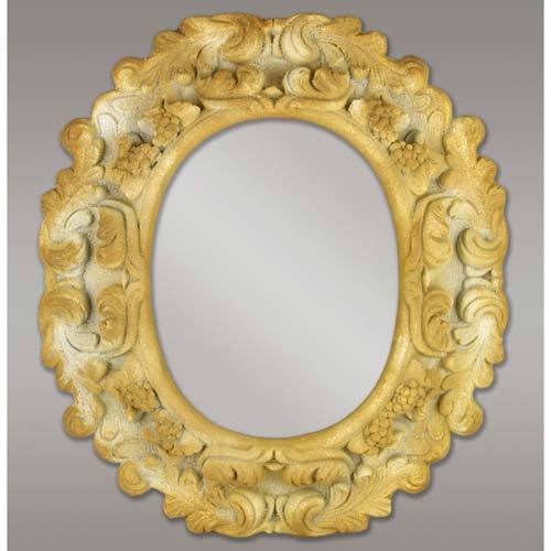 Lifesize Carved Thick Mirror 41x37 Outdoor/Indoor Statue - Bella Statues