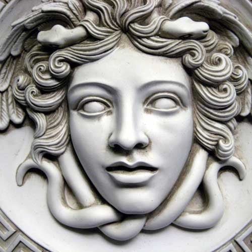 SEE F7274 - STN Medusa Plaque Outdoor/Indoor Statue - Bella Statues