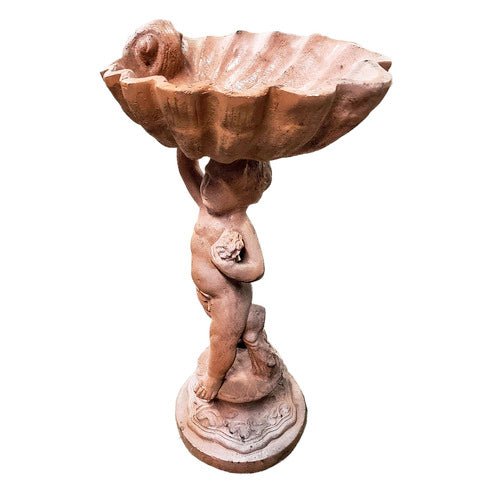 Lucca Child Birdbath 22 Outdoor/Indoor Statue - Bella Statues