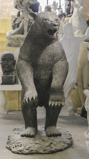 Custom Painted Lifesize Standing Ferocious Bear Outdoor/Indoor Statue - Bella Statues