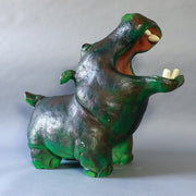 Molly Hippo Birdfeeder Outdoor/Indoor Statue - Bella Statues