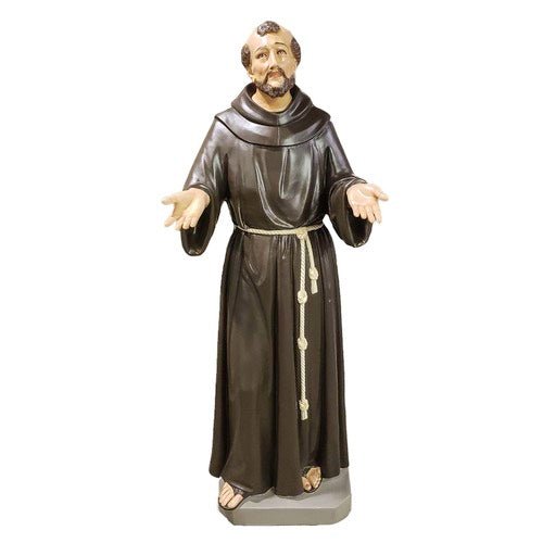 Custom Painted Lifesize Francis Assisi Pleading 64 Outdoor/Indoor Statue - Bella Statues