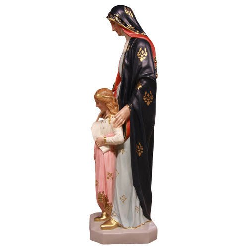 Custom Painted Lifesize Saint Anne & Child 50 Outdoor/Indoor Statue - Bella Statues