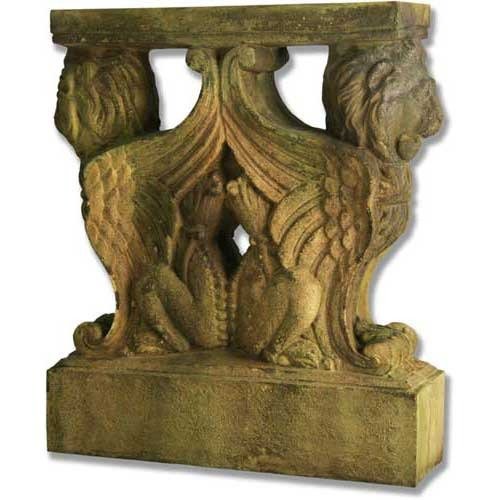 Winged Lion Table Base Outdoor/Indoor Statue - Bella Statues