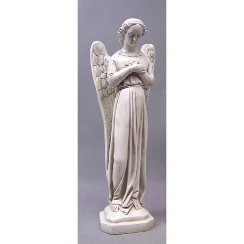 Angel Cari Cross Hands 21 Fs Outdoor/Indoor Statue - Bella Statues