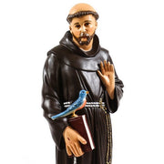 Custom Painted Lifesize Saint Francis 37 Outdoor/Indoor Statue - Bella Statues