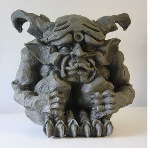 Scared Gargoyle 12 Outdoor/Indoor Statue - Bella Statues