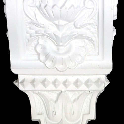 Leaf With Flowers Bracket Outdoor/Indoor Statue - Bella Statues