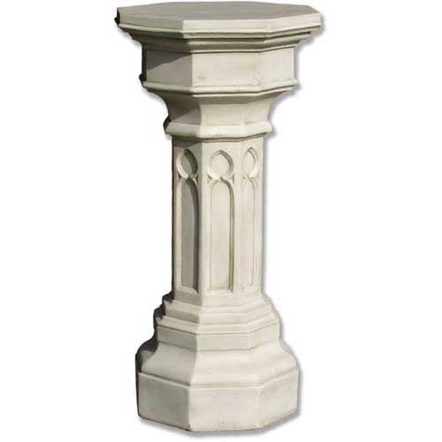 Lifesize Gothic Redmond Pedestal 42 Outdoor/Indoor Statue - Bella Statues