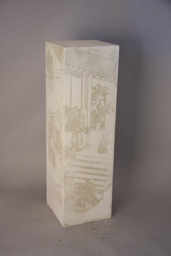 Lifesize Oriental Rectangle Ped. 40 Outdoor/Indoor Statue - Bella Statues