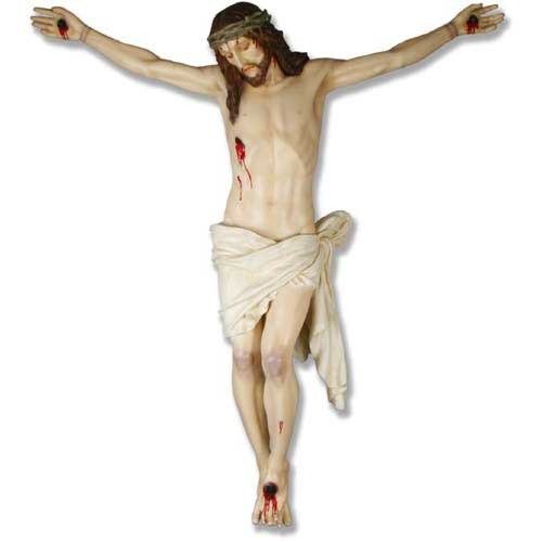 Custom Painted Lifesize Corpus Of Christ 5 Ft Outdoor/Indoor Statue - Bella Statues