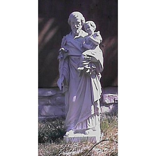 Lifesize Saint Joseph,Child W/Cross 38 Outdoor/Indoor Statue - Bella Statues