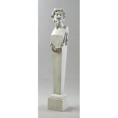 Lifesize Satyr Terminus 69 Outdoor/Indoor Statue - Bella Statues