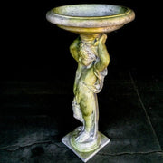Lifesize Cherub Mio Birdbath 48 Outdoor/Indoor Statue - Bella Statues