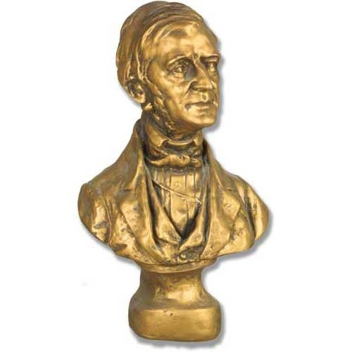 Emerson Bust Sm 14 H Outdoor/Indoor Statue - Bella Statues