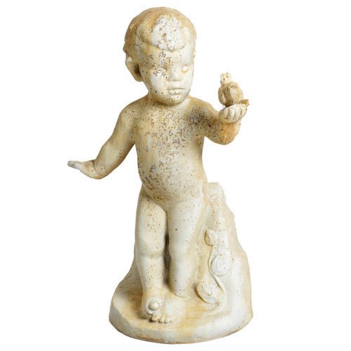 Nature's Child with Bird 21 H Outdoor/Indoor Statue - Bella Statues