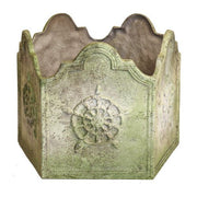 Asian 5 Sided Urn 14.5 H (R) Outdoor/Indoor Statue - Bella Statues