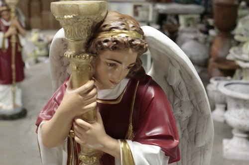 Custom Painted Lifesize Majestic Guardian Angel - R 52 Outdoor/Indoor Statue - Bella Statues