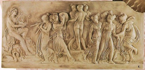 Lifesize Apollo & Muse 62 Wide Outdoor/Indoor Statue - Bella Statues