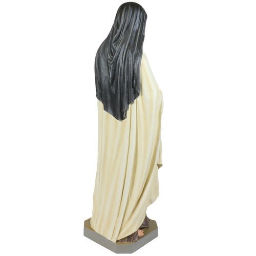 Custom Painted Lifesize Saint Therese with Roses 60"H Outdoor/Indoor Statue - Bella Statues
