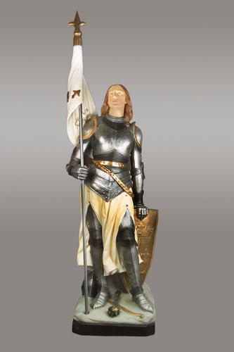 Lifesize Large Custom Painted Saint Joan Of Arc 93" H Outdoor/Indoor Statue - Bella Statues